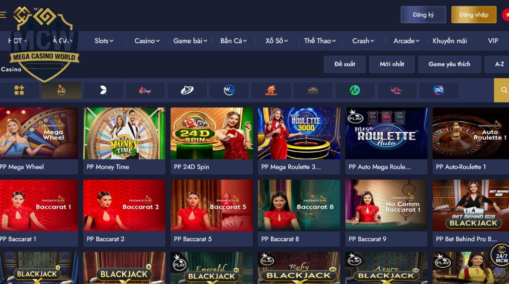 Các Trò Chơi Phổ Biến Tại Casino MCW